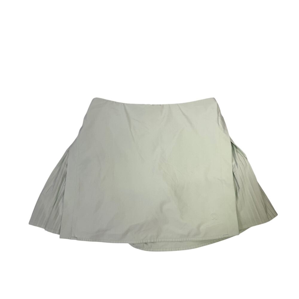 lululemon Women’s Light Mint Pleated Tennis Skirt Built-In Shorts Size 6